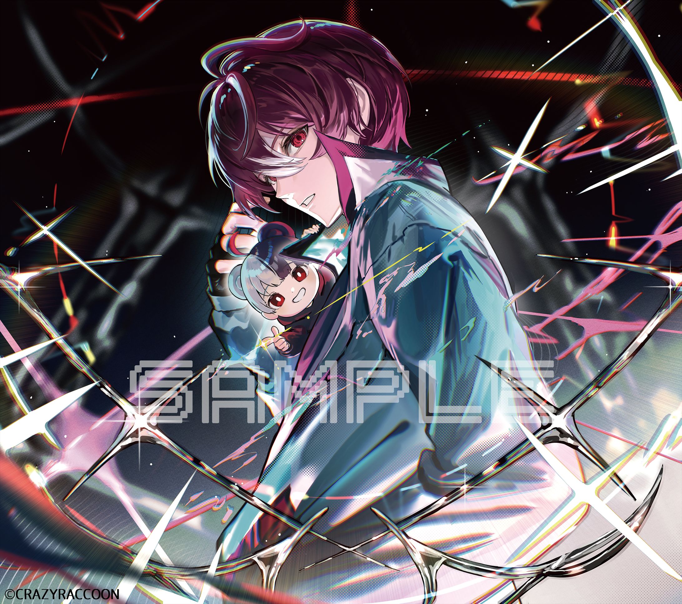 CRAZY RACCOON MOUSEPAD　-1