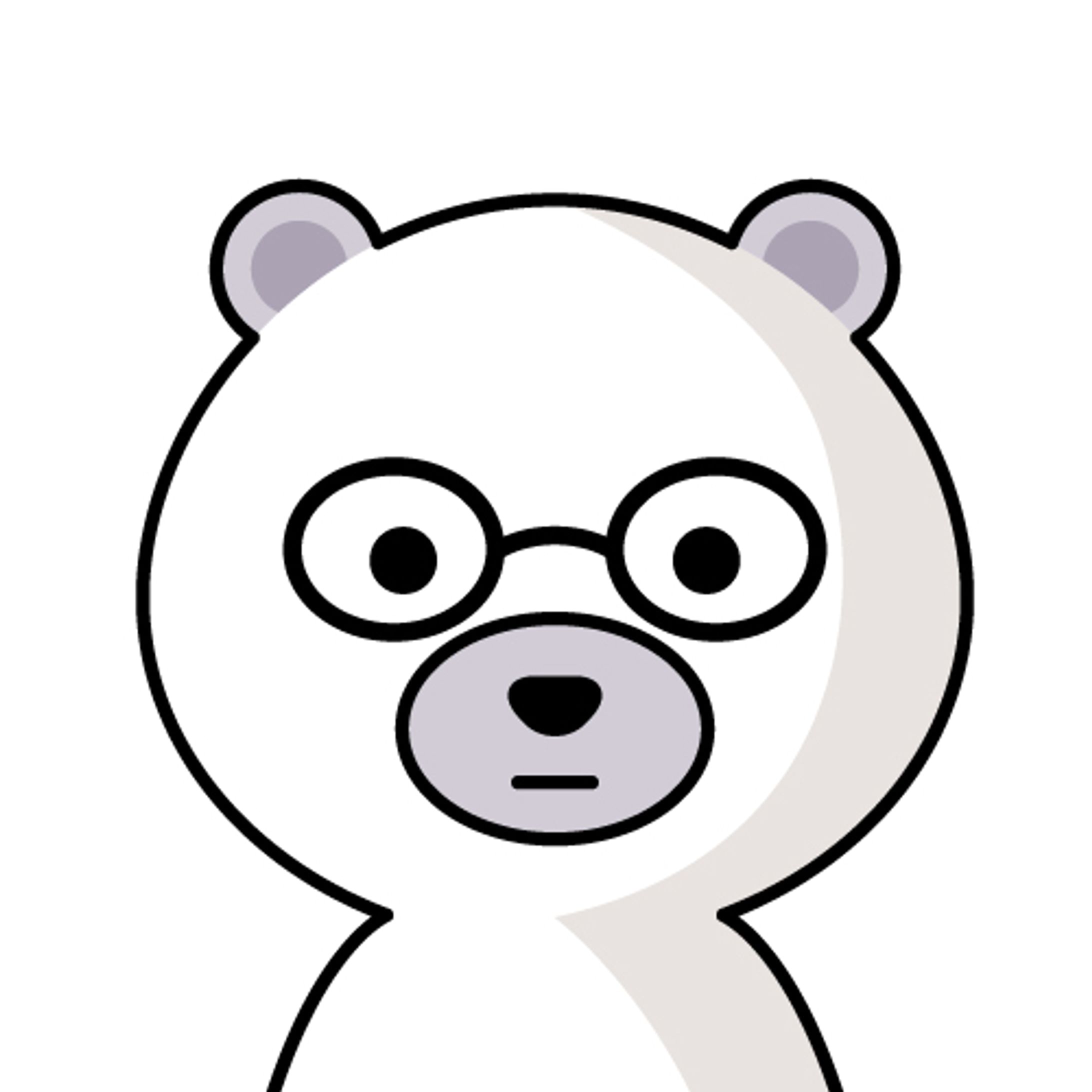 【お仕事】眼鏡クマキャラクター先方の指示有デザイン-1