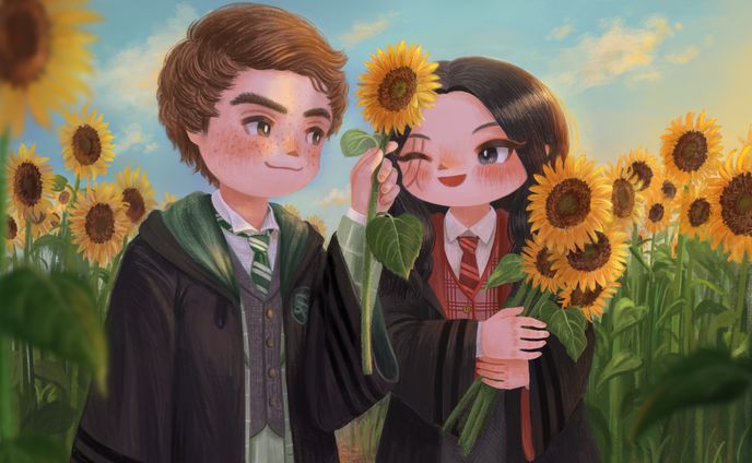セバ転♀とひまわり🌻