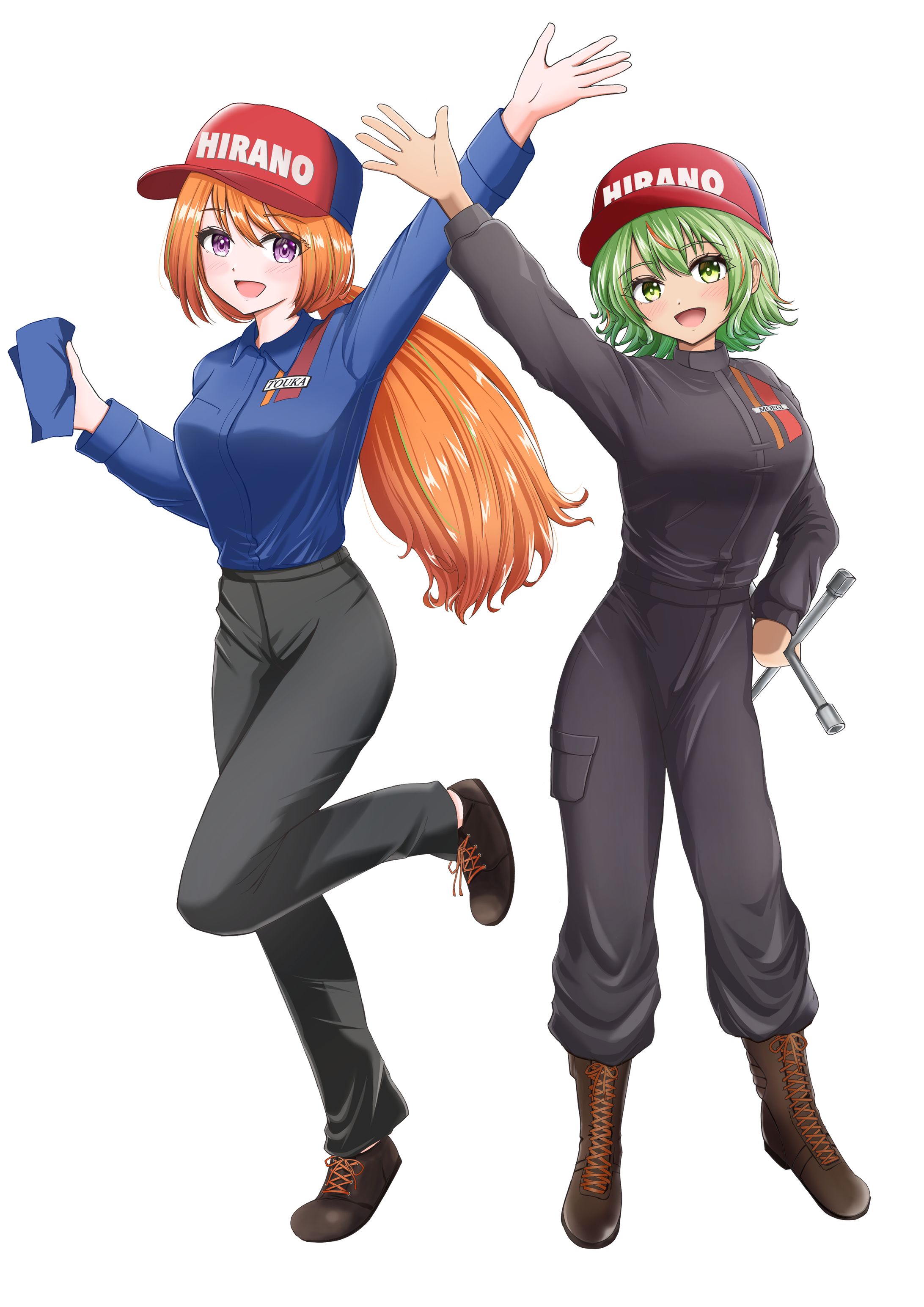 【企業案件】平野石油様橙果ちゃん＆萌黄ちゃん-1