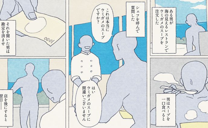 画風サンプル「水平思考クイズ」