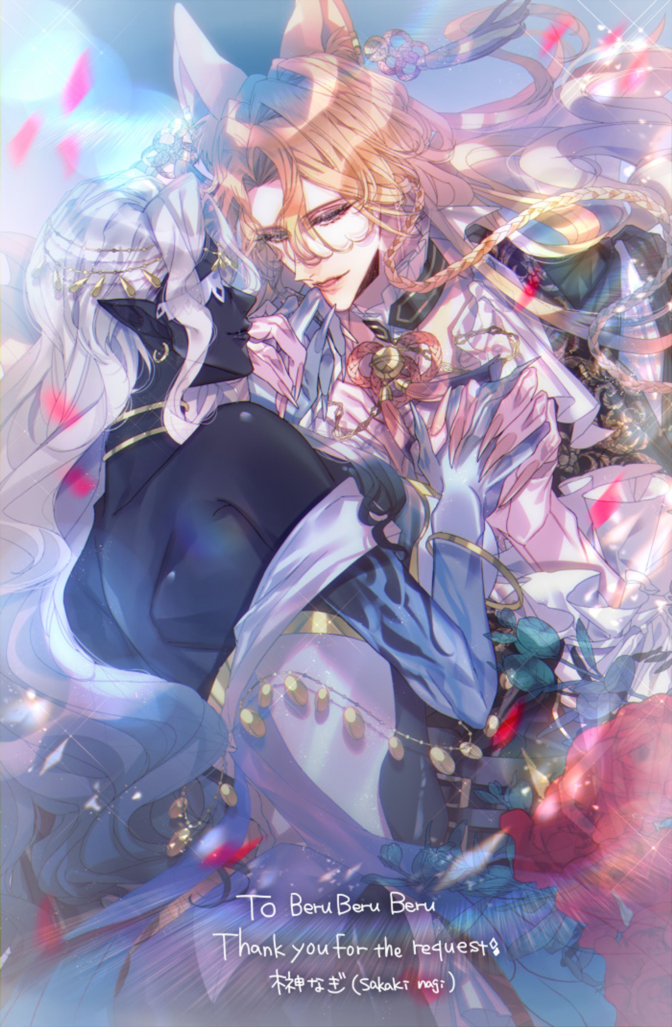 個人様ご依頼skeb納品イラスト③-1