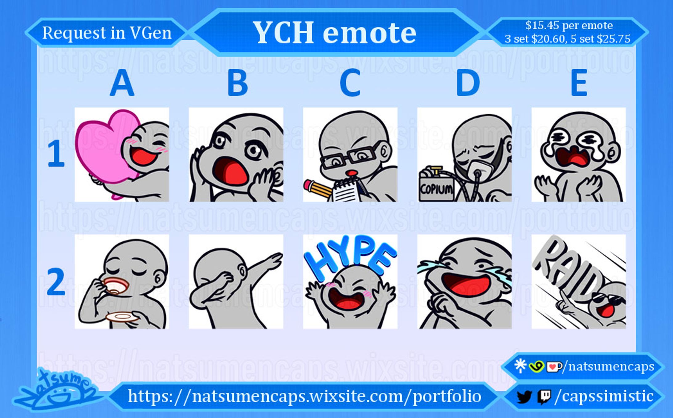 YCH emote showcase compilation-1