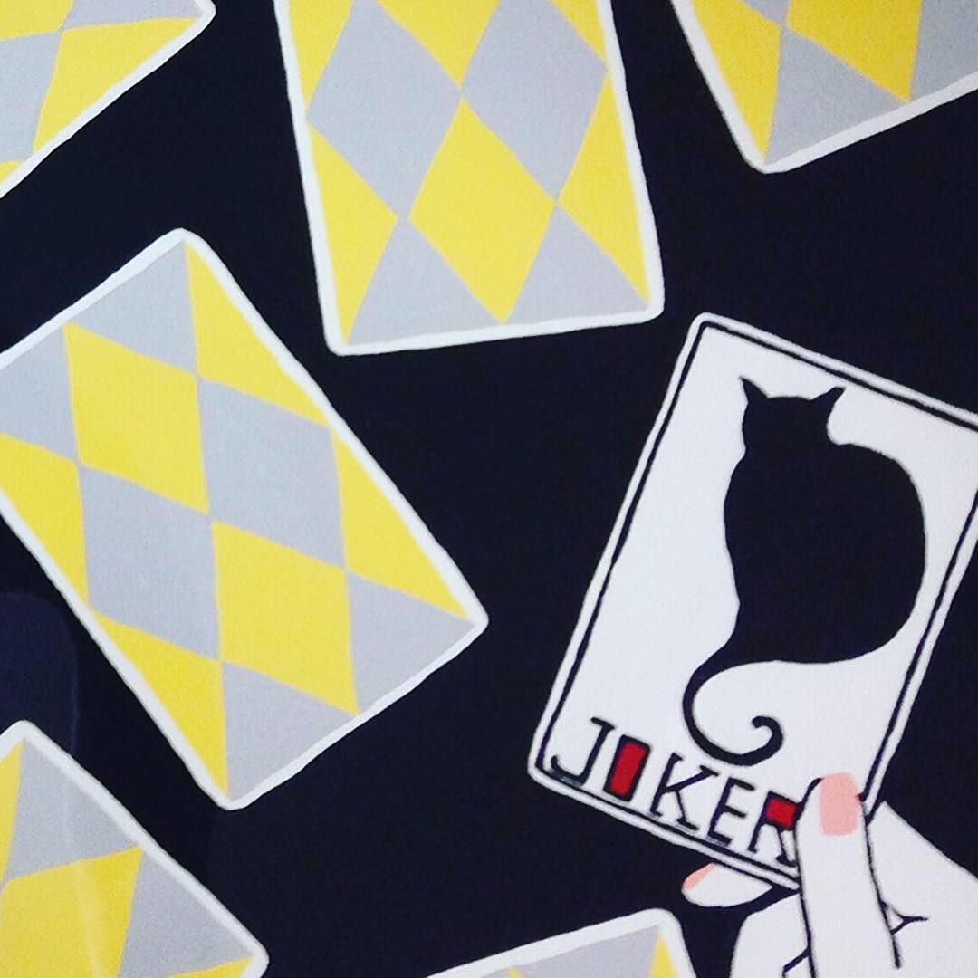 cardgame #trump #joker #king #queen #jack #blackcat #acrylic #game #tarot  #illustration #art #fashion #カード #トランプ #キング #クイーン #ジャック #黒猫 #アート #イラスト  #ファッション #アクリル