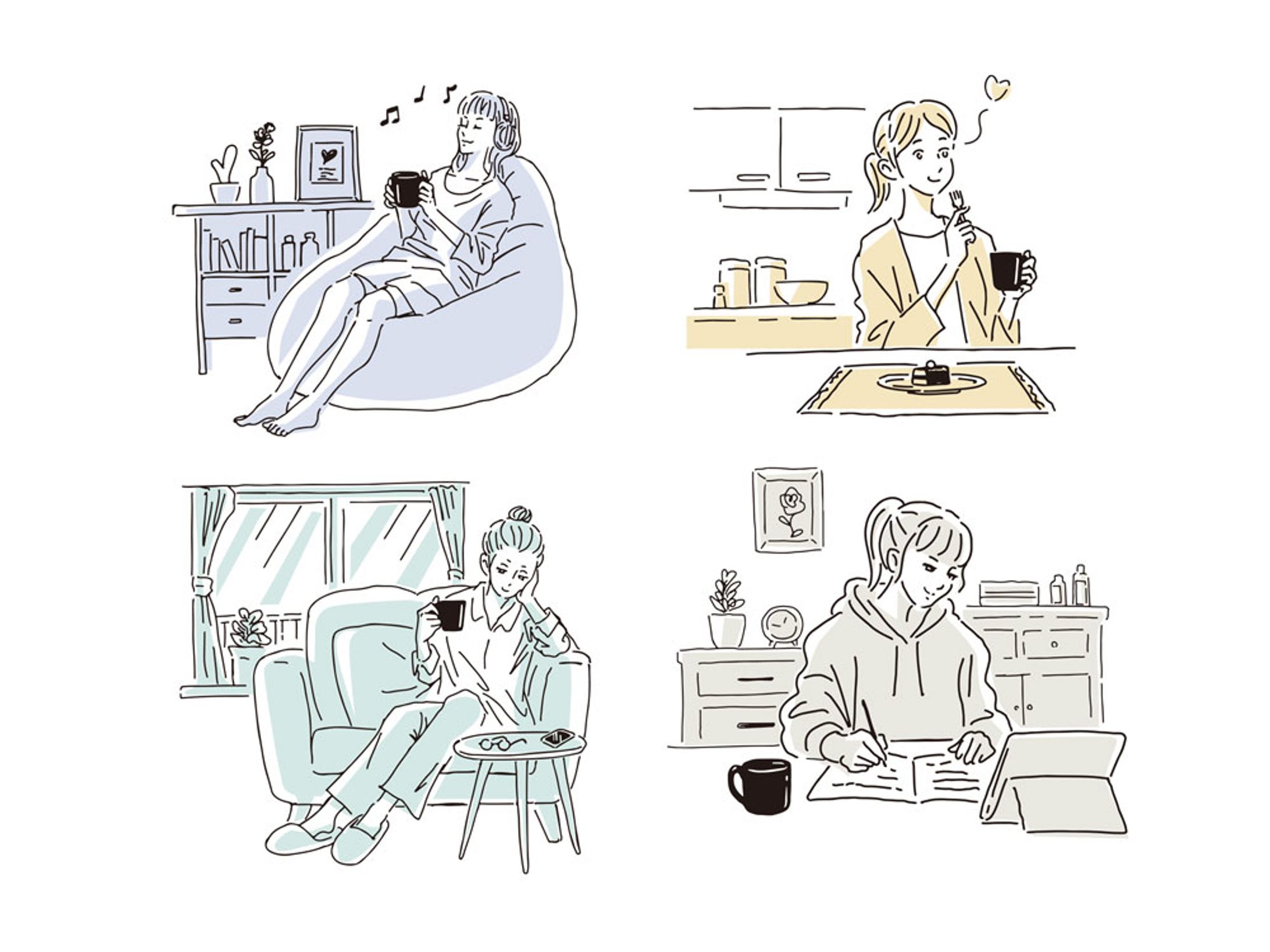 「AGF Blendy®︎ ツイッターキャンペーン」イラストレーション-1