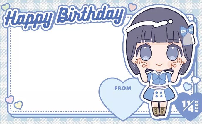 ドラマチックレコード小野莉々さん生誕2023【メッセージカード】