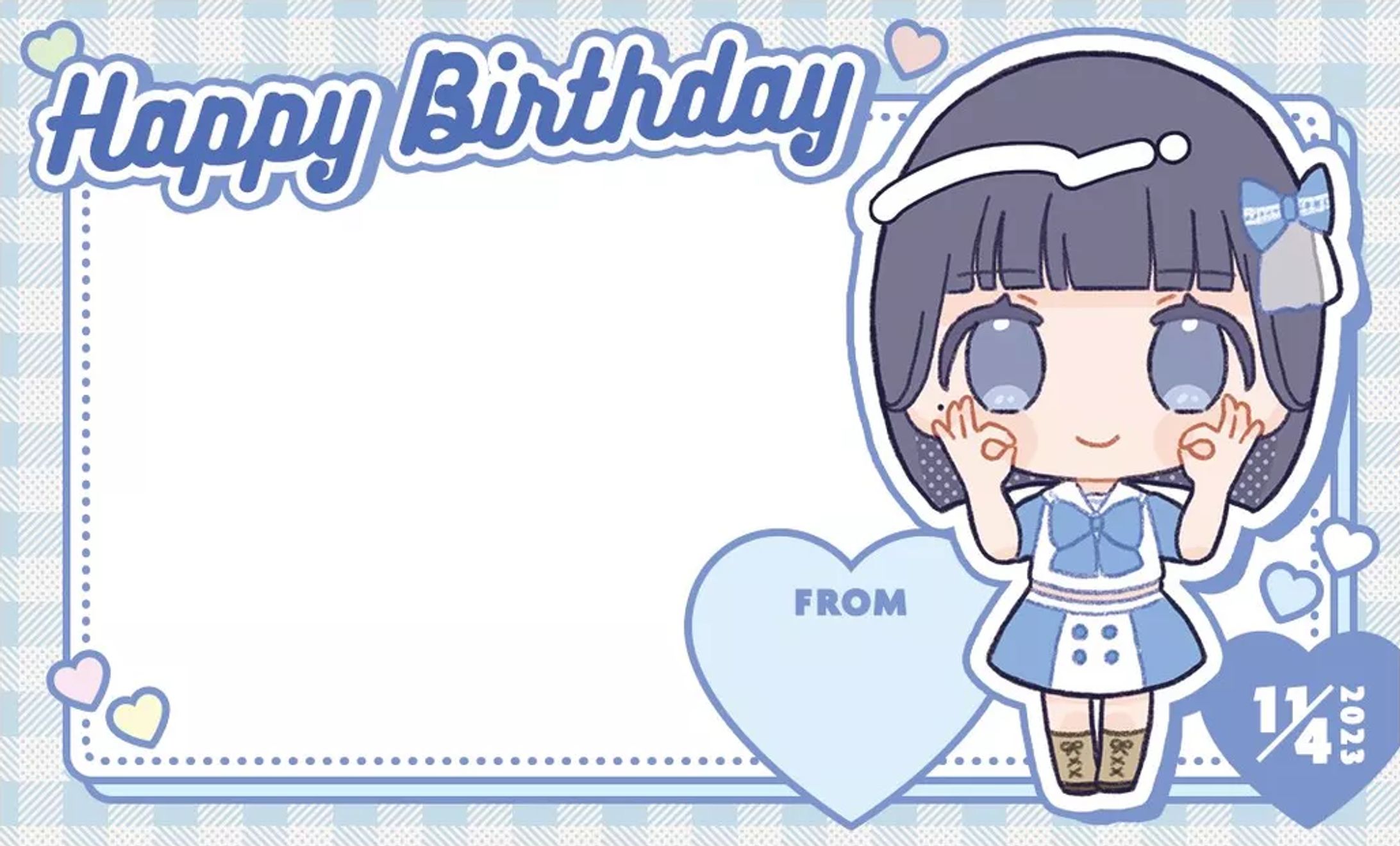 ドラマチックレコード小野莉々さん生誕2023【メッセージカード】-1