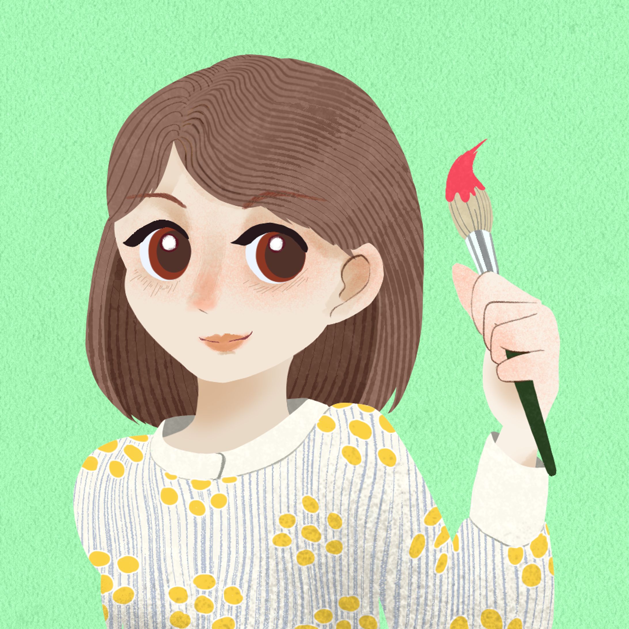 似顔絵 　４点-1