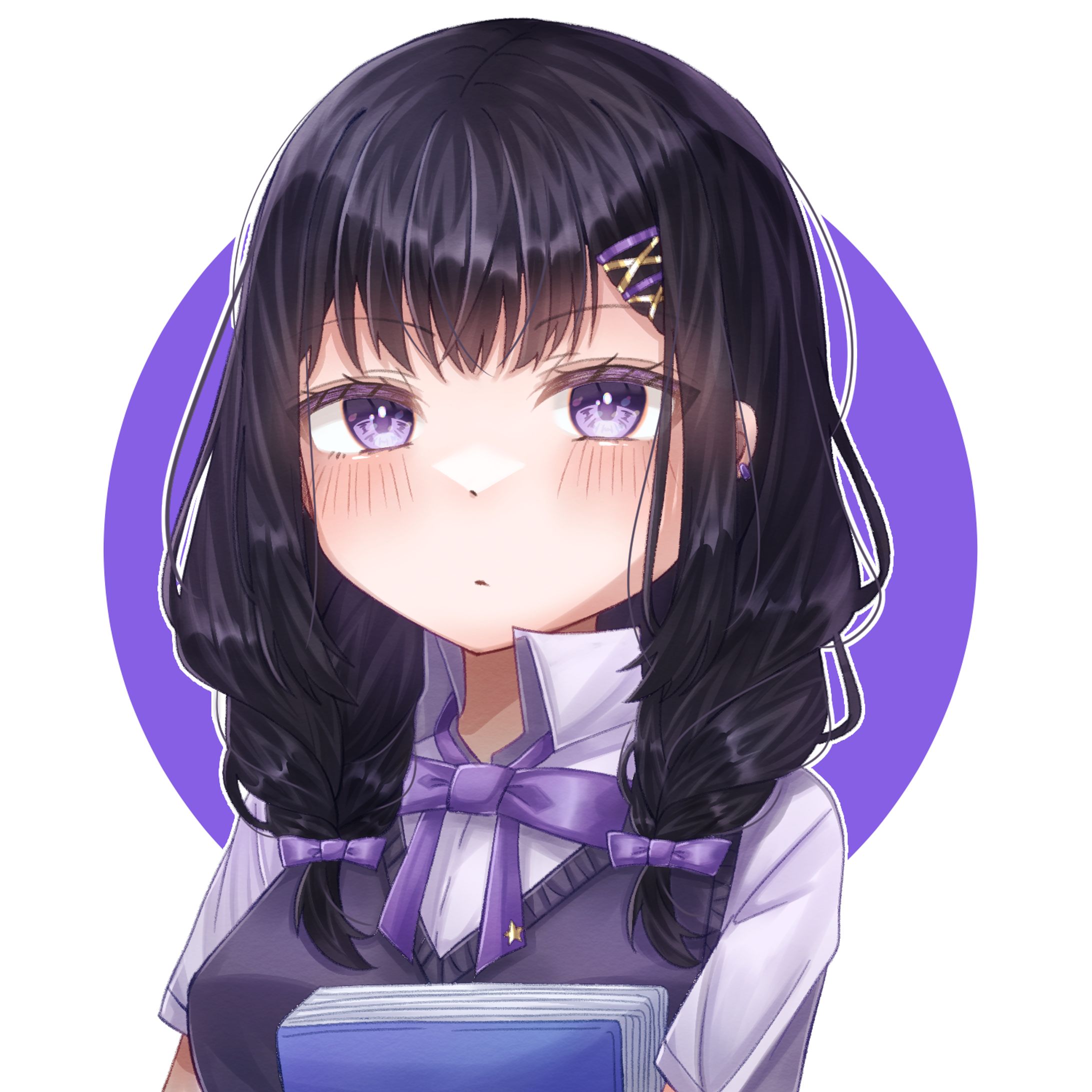 三つ編み女子アイコン-1