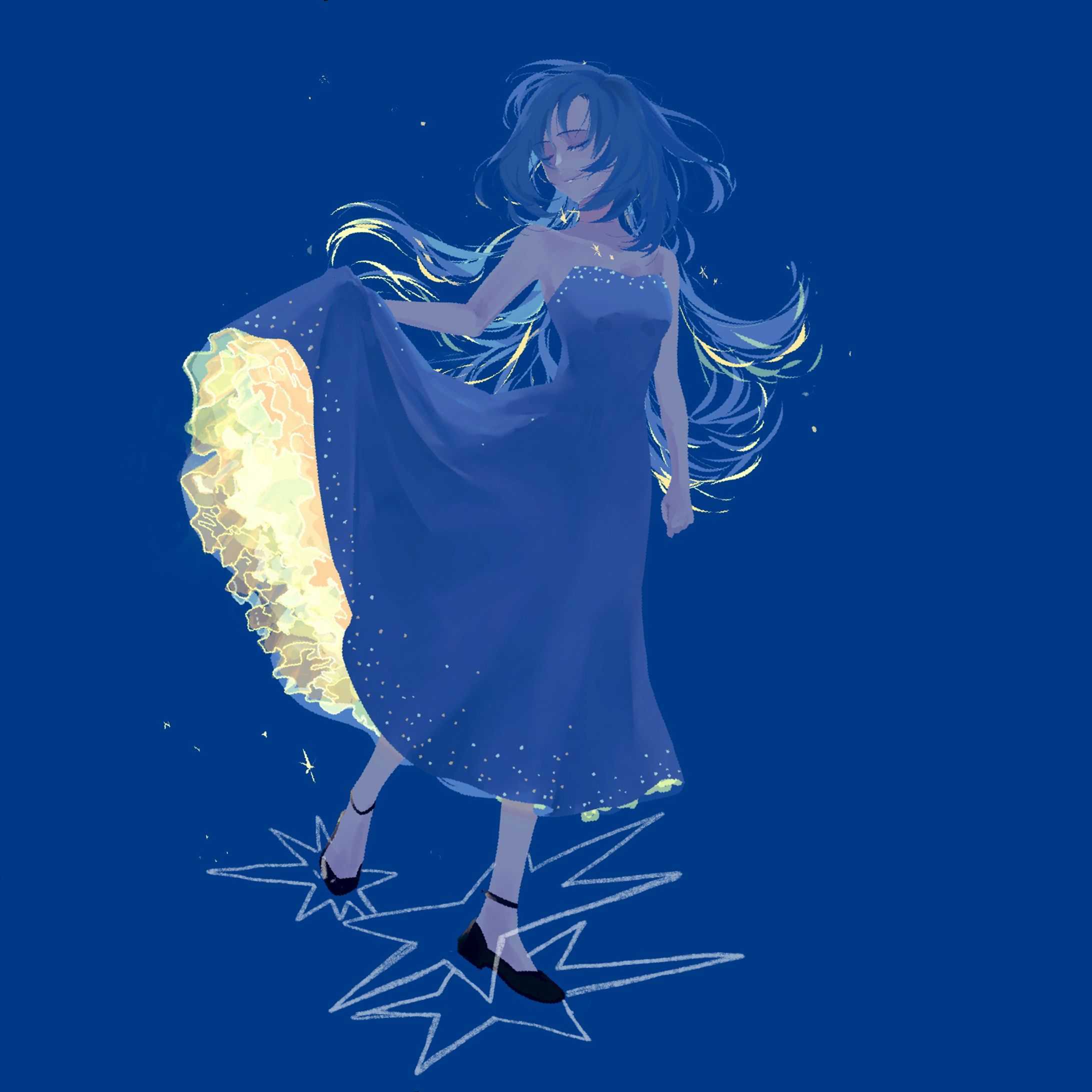 【イラスト】夜-1