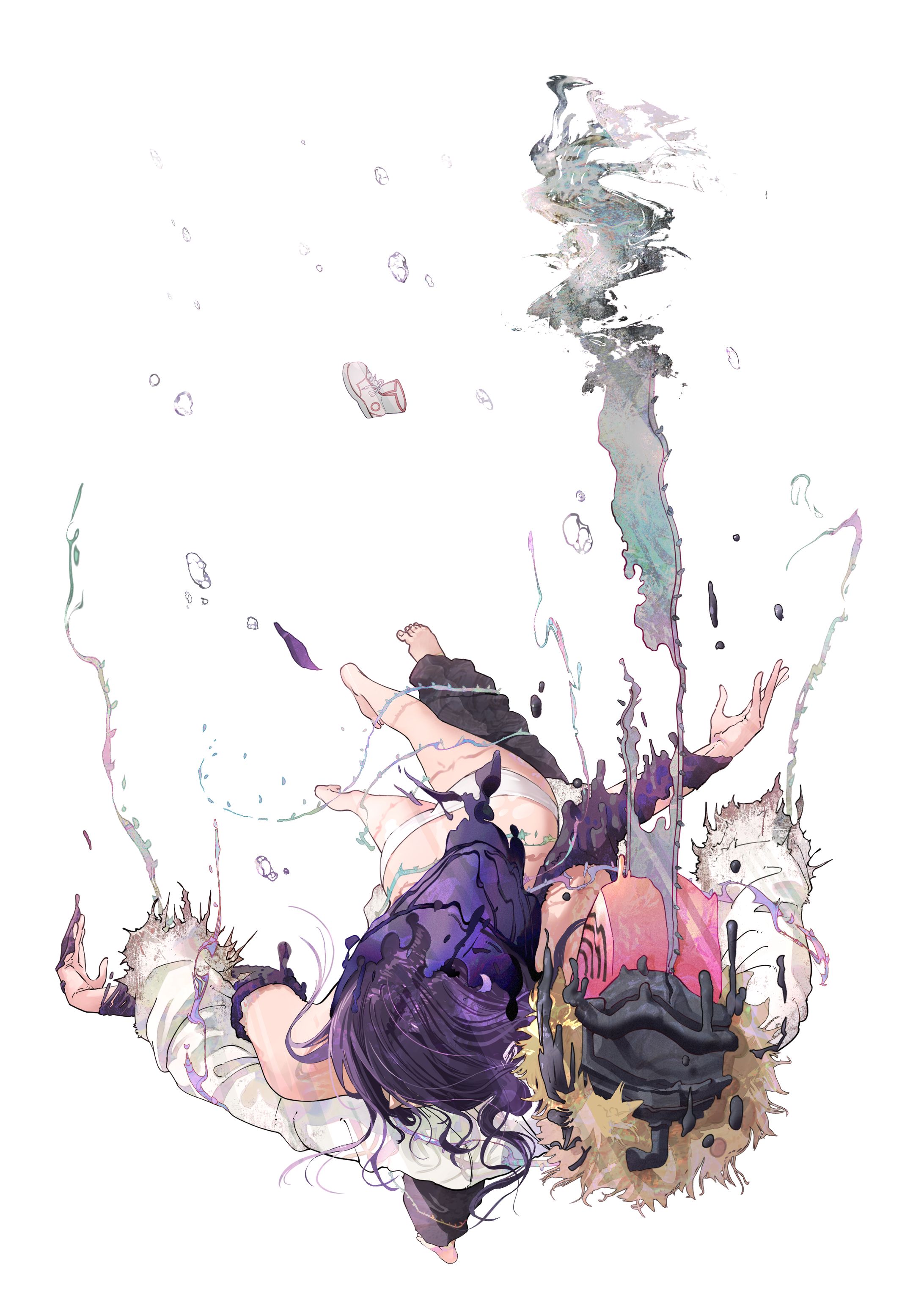 錆びたプールに放たれていく金魚-1