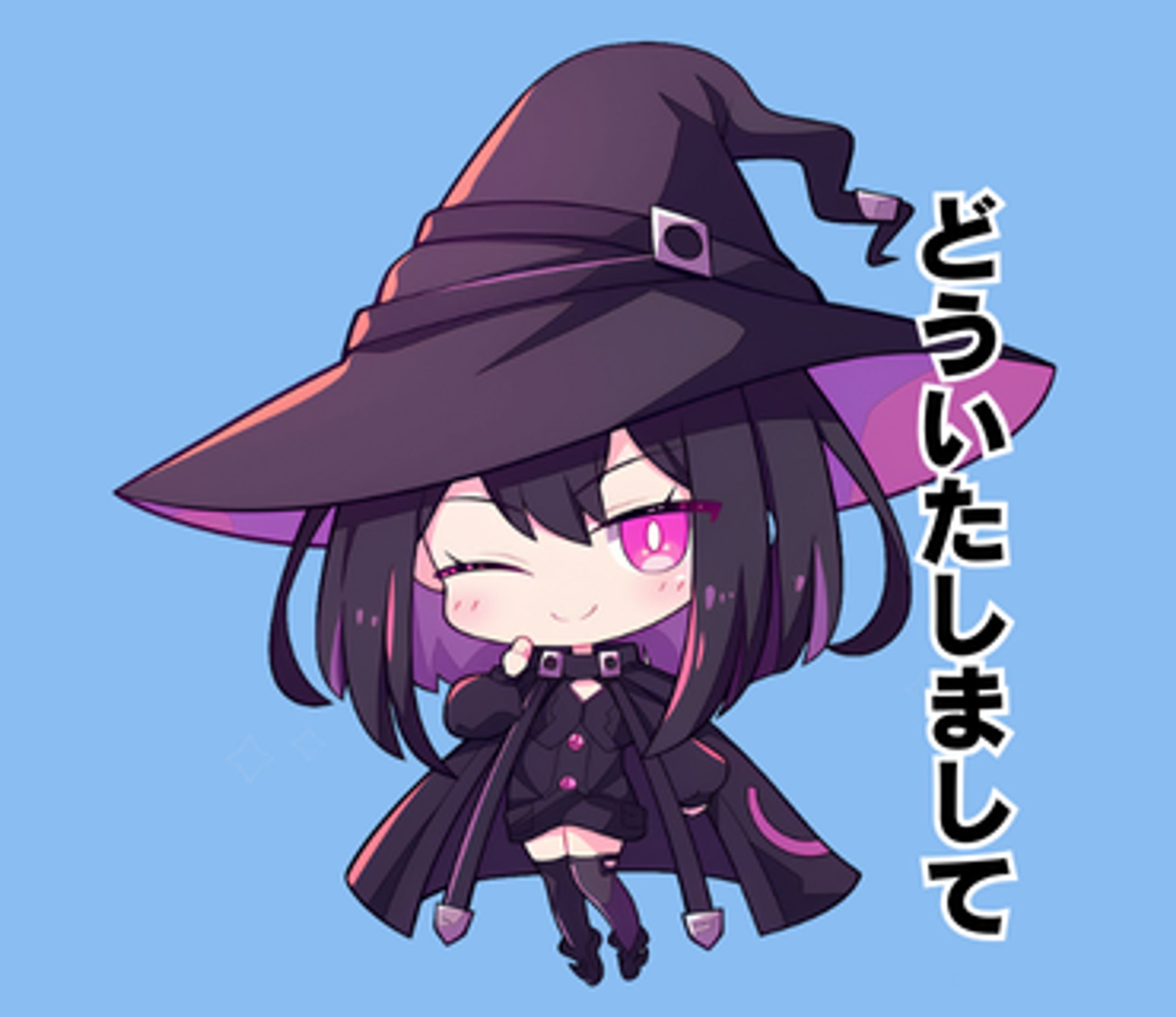 LINEスタンプ　投資家魔女ユナ-1