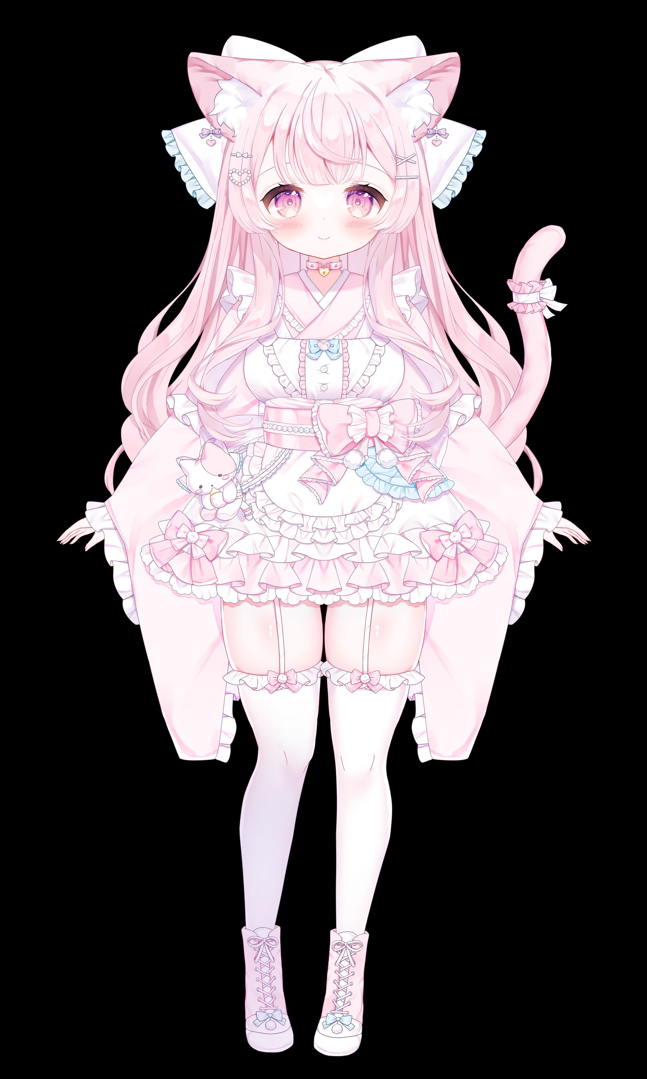 【 works 】甘猫じゅん様 ┊ パーツ分けモデルイラスト-1