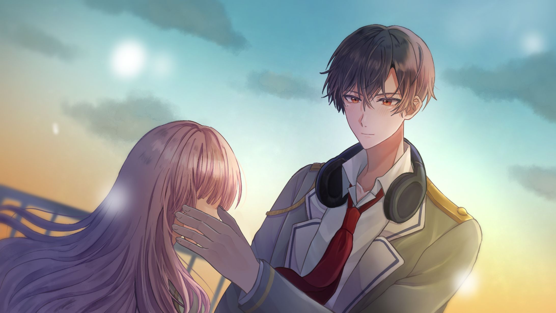 【OC】乙女ゲーム風 スチルイラスト-1