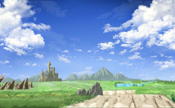 風景　平原