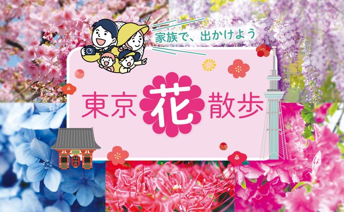 コンペ一次選考通過：東京「花散歩」バナー