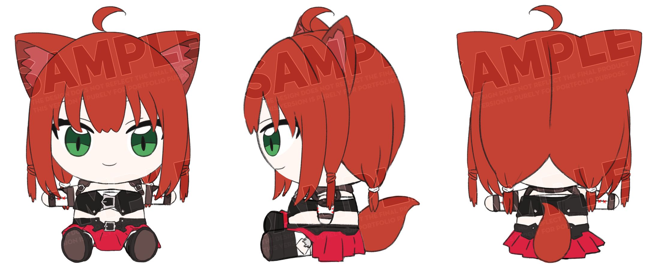 Plushie Design - FFXIV Miqo'te-1