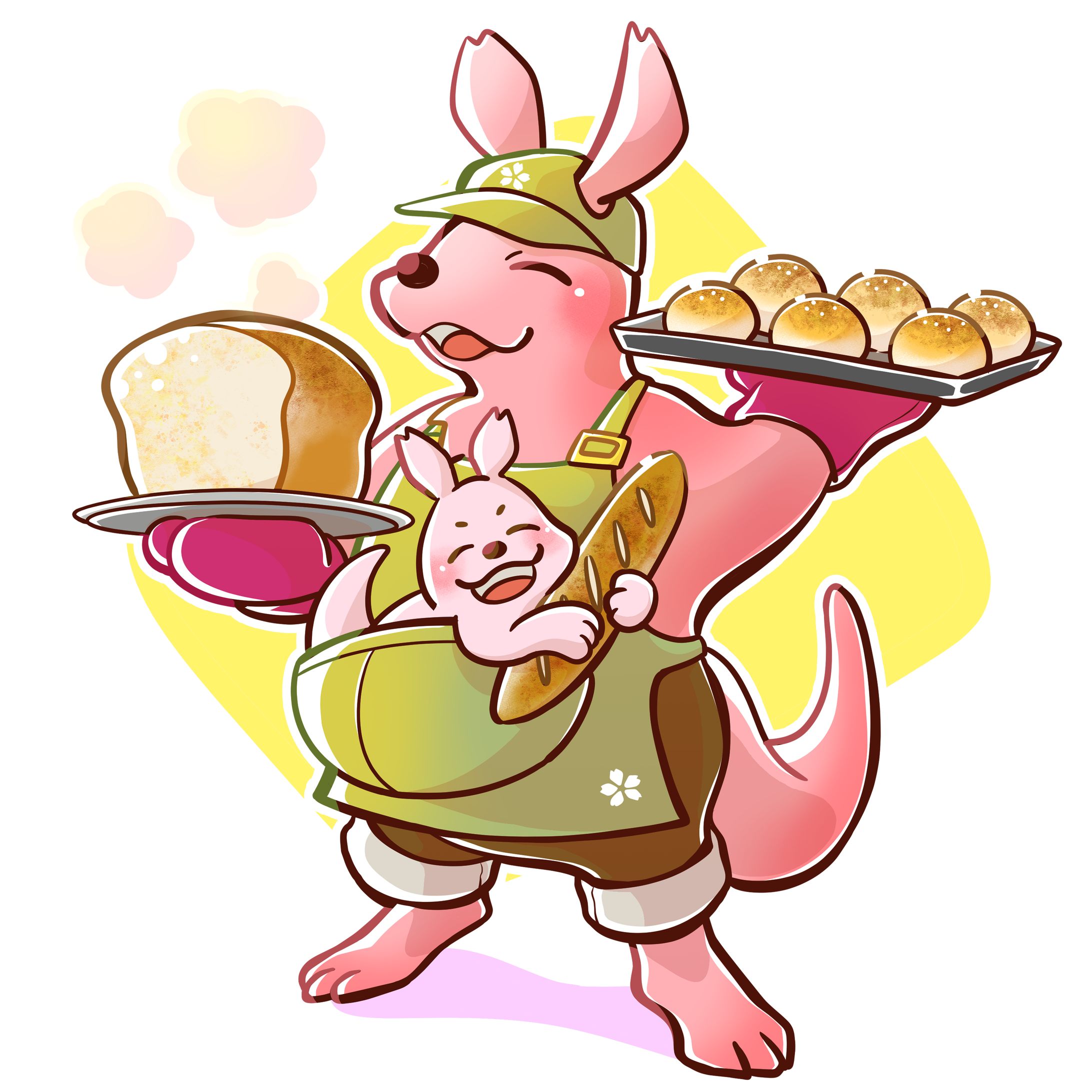 春カンガルーのパン屋さん-1