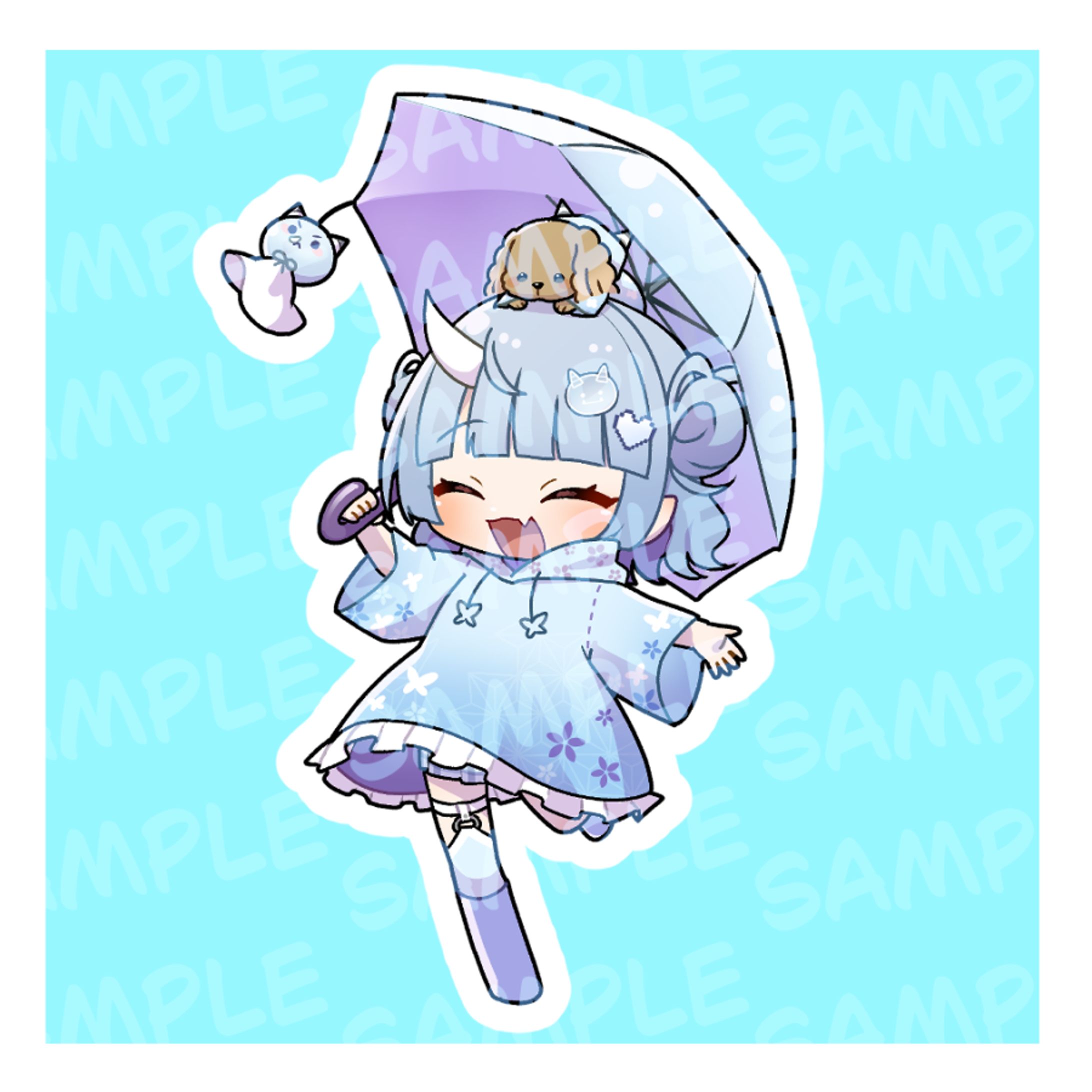 寧々丸様 アンブレラマーカーイラスト-1