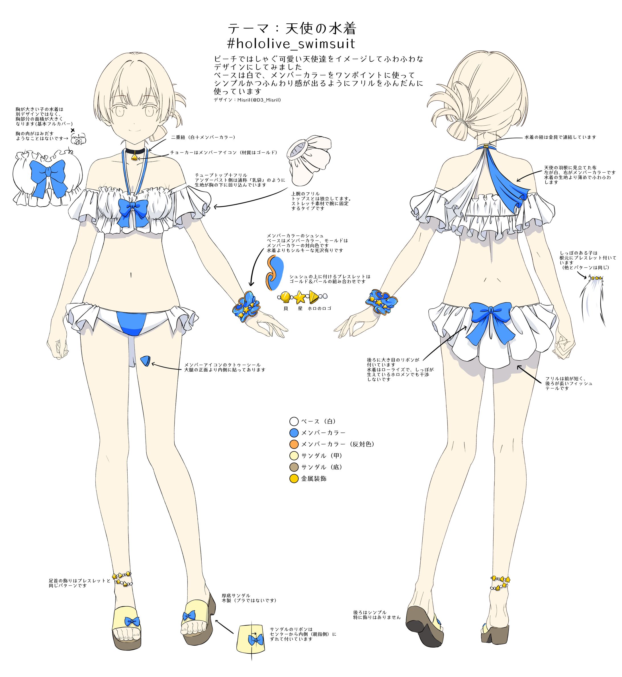 ホロライブサマー2023水着衣装デザインコンテスト応募作品-1