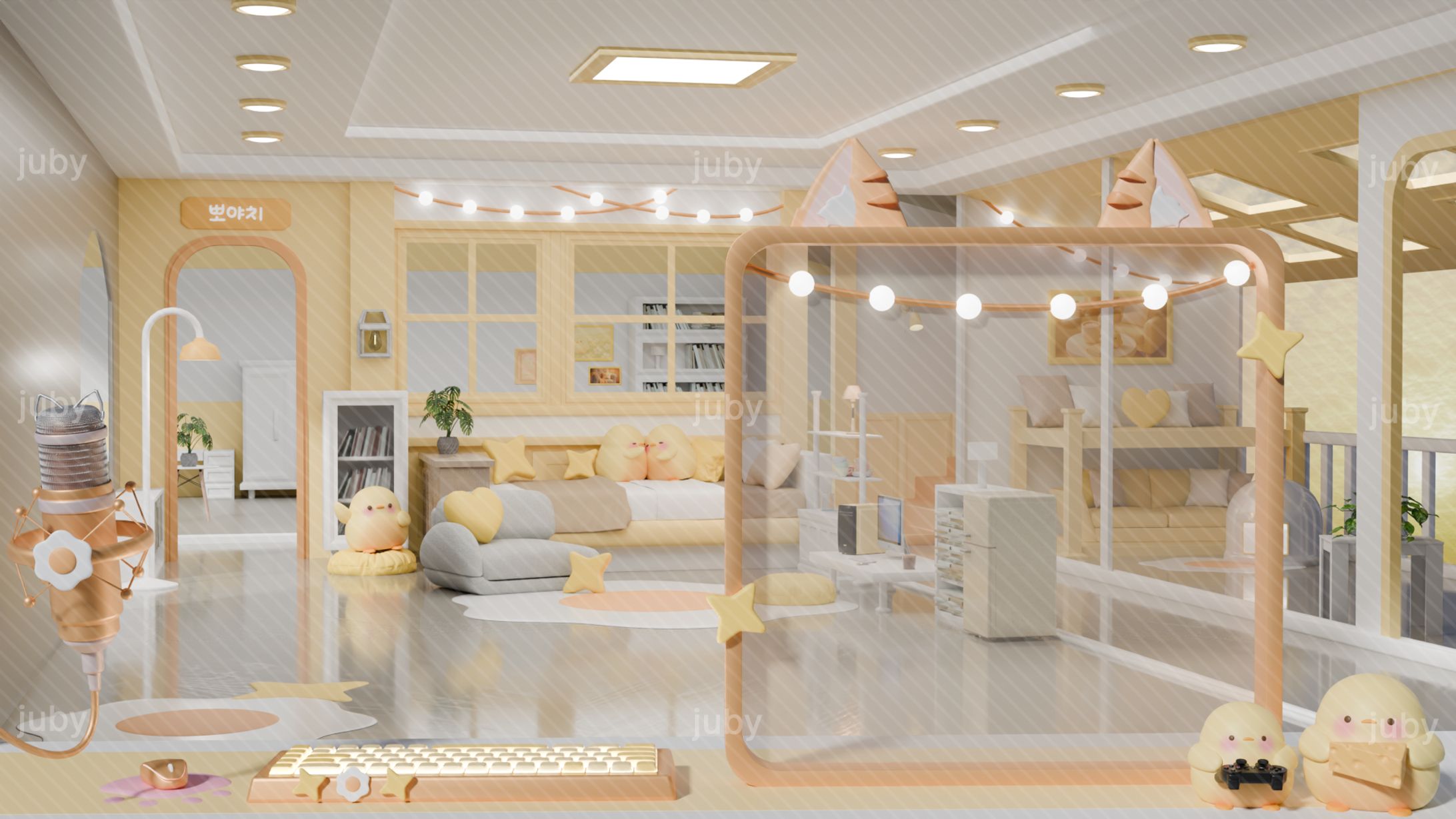 뽀야치님 ver.2 퀄리티업 커스텀 배경-1