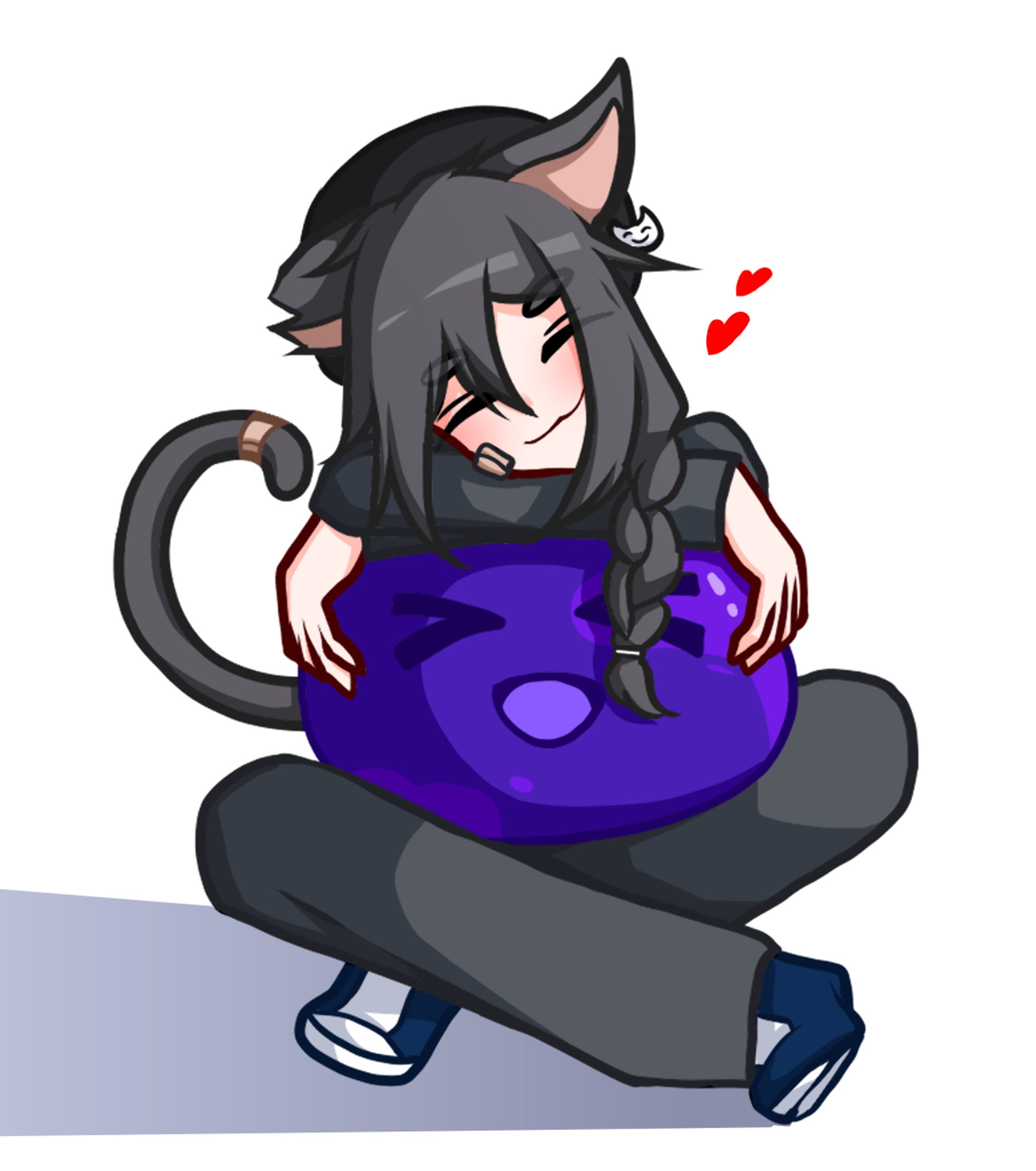 Happy Bento, hugging Lazy-1