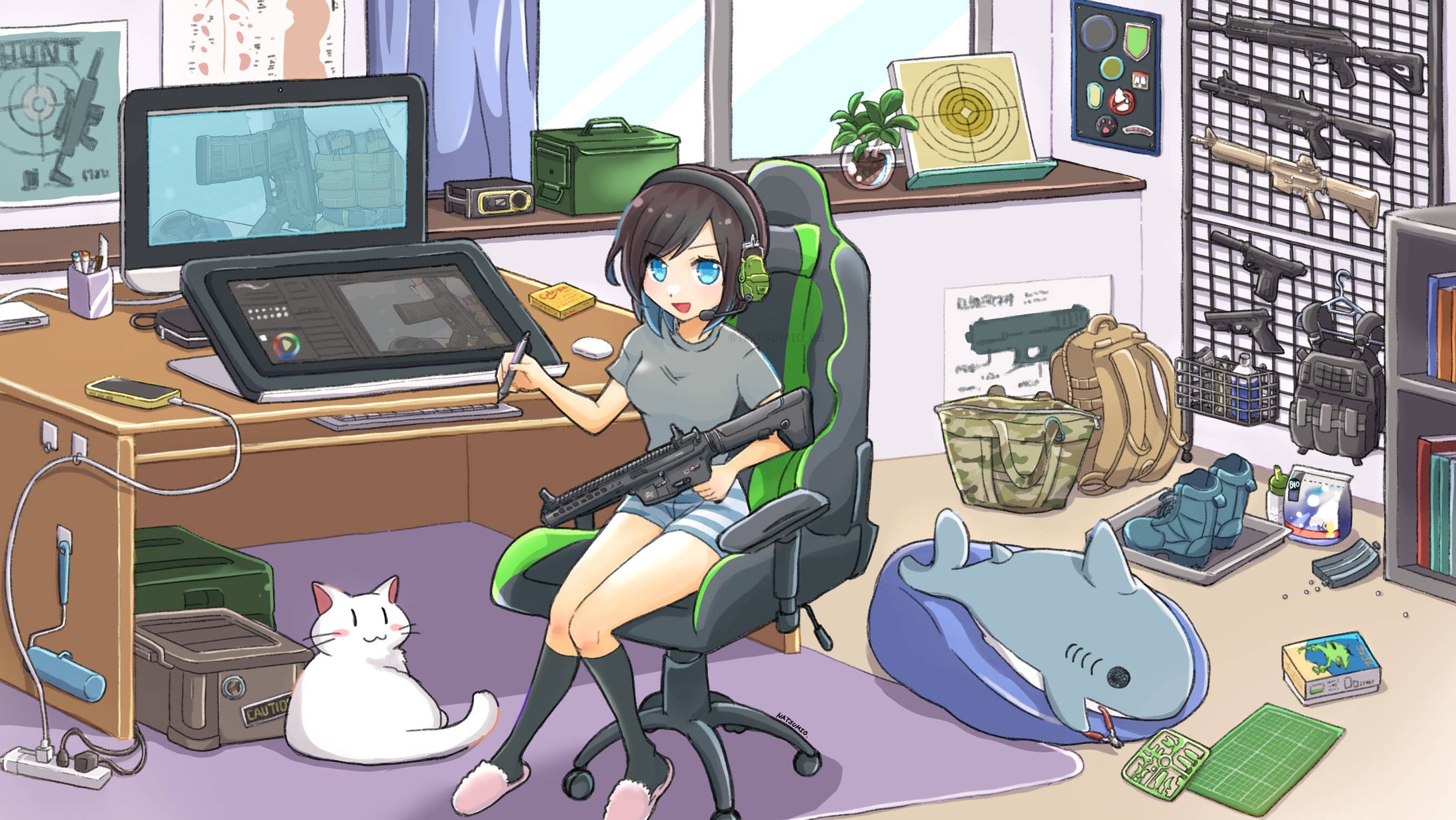 ミリタリー系お絵描き女子の部屋-1