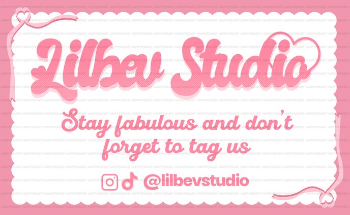 Thank You Card for Online Shop