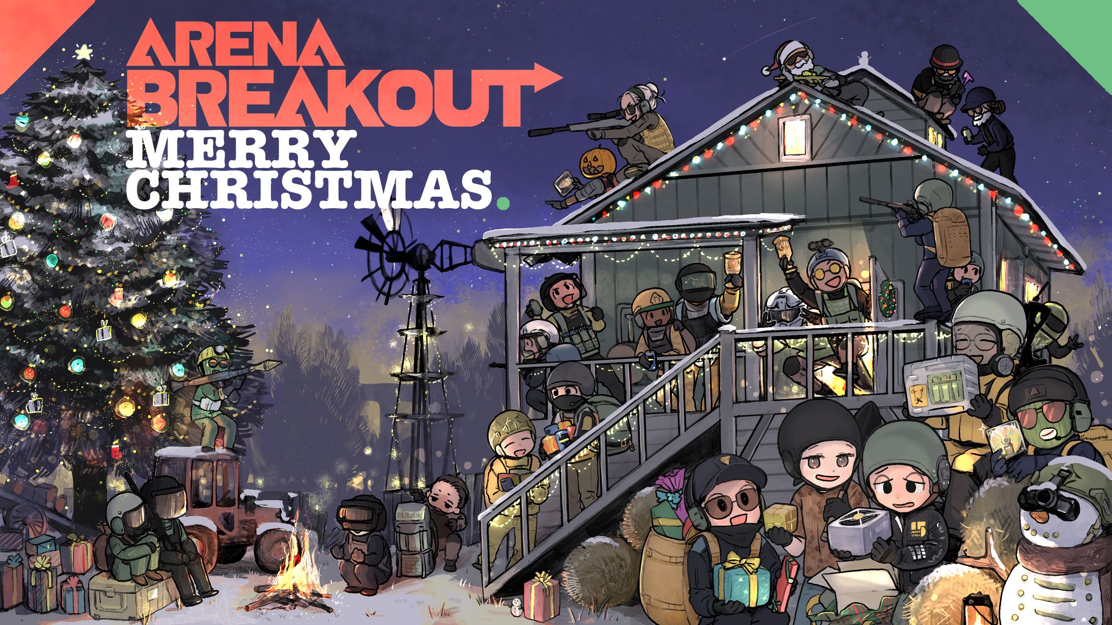 Arena Breakoutクリスマスイラスト-1
