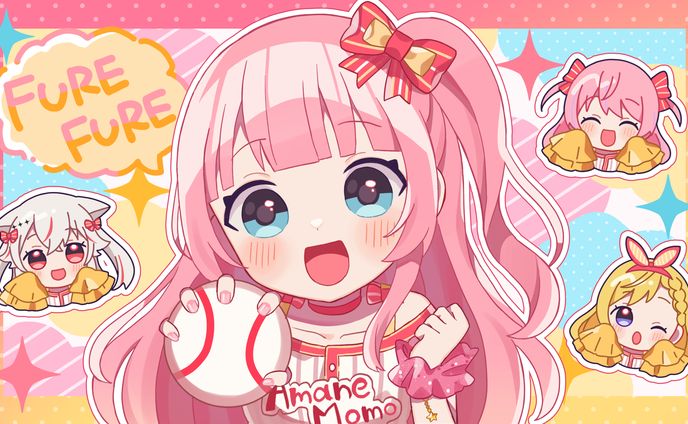 あまねもも様 歌ってみた動画用イラスト