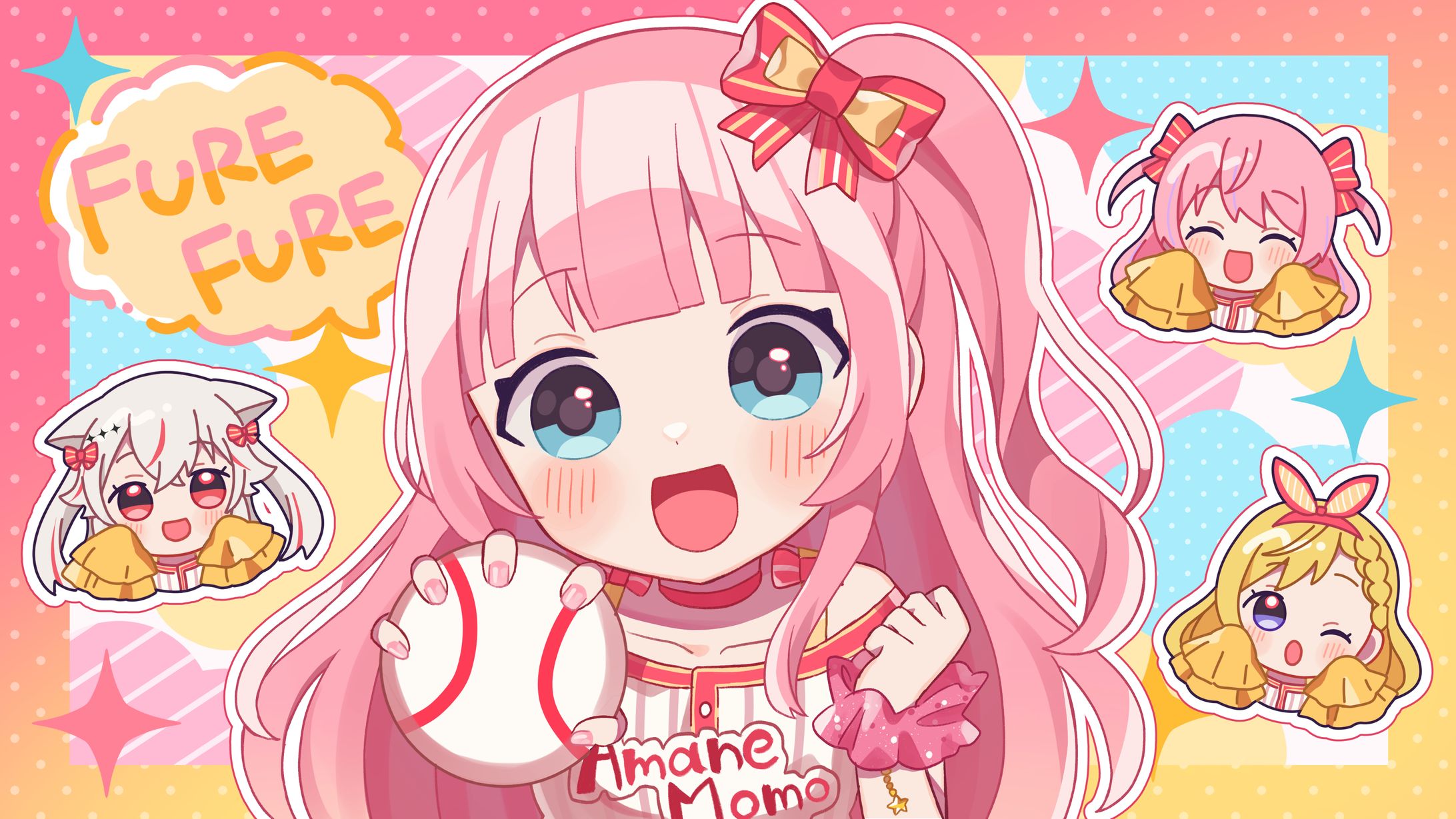 あまねもも様 歌ってみた動画用イラスト-1