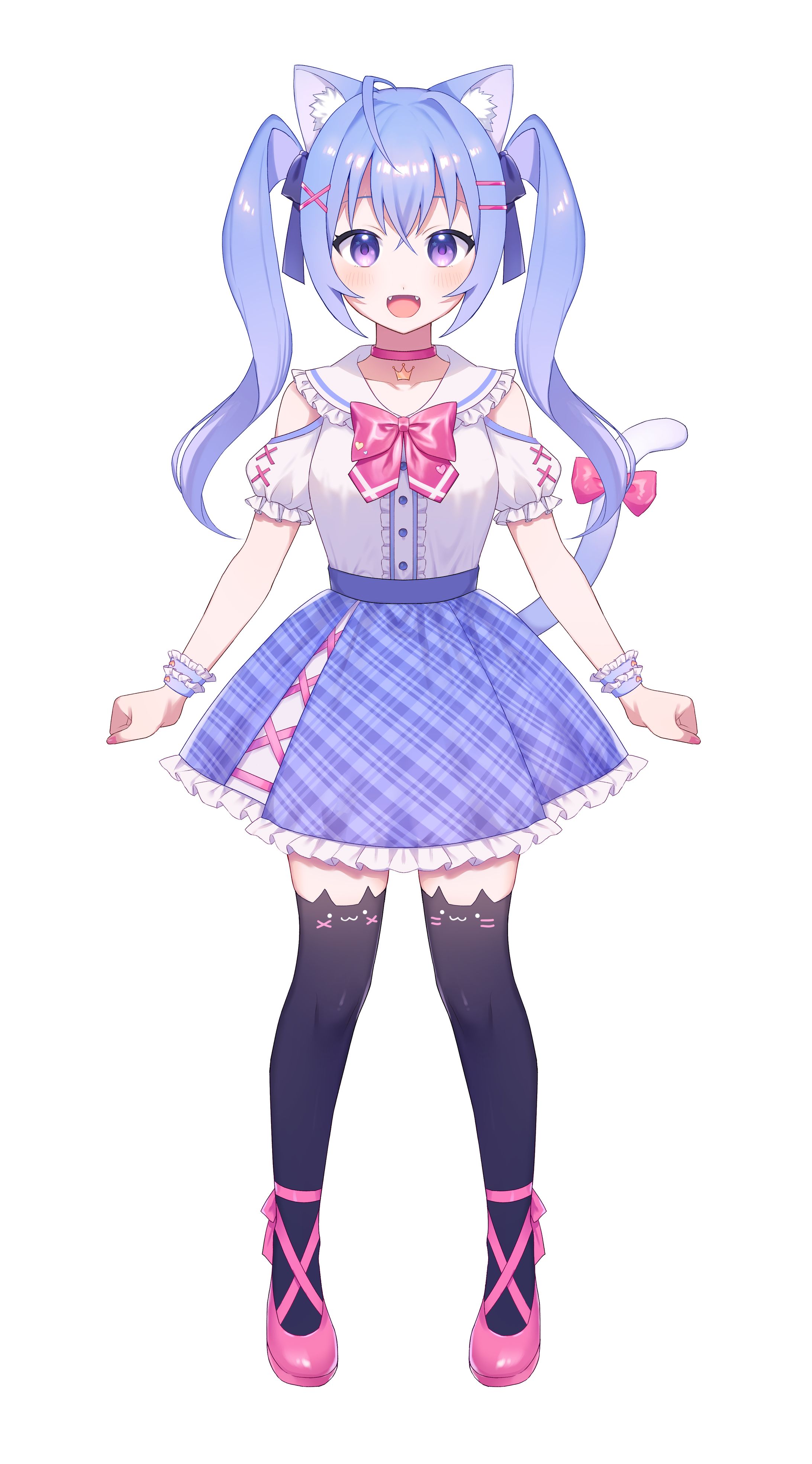 【お仕事】Vtuberキャラデザ・Live2Dパーツ分け立ち絵-1