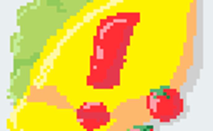 カラードット絵_食べ物