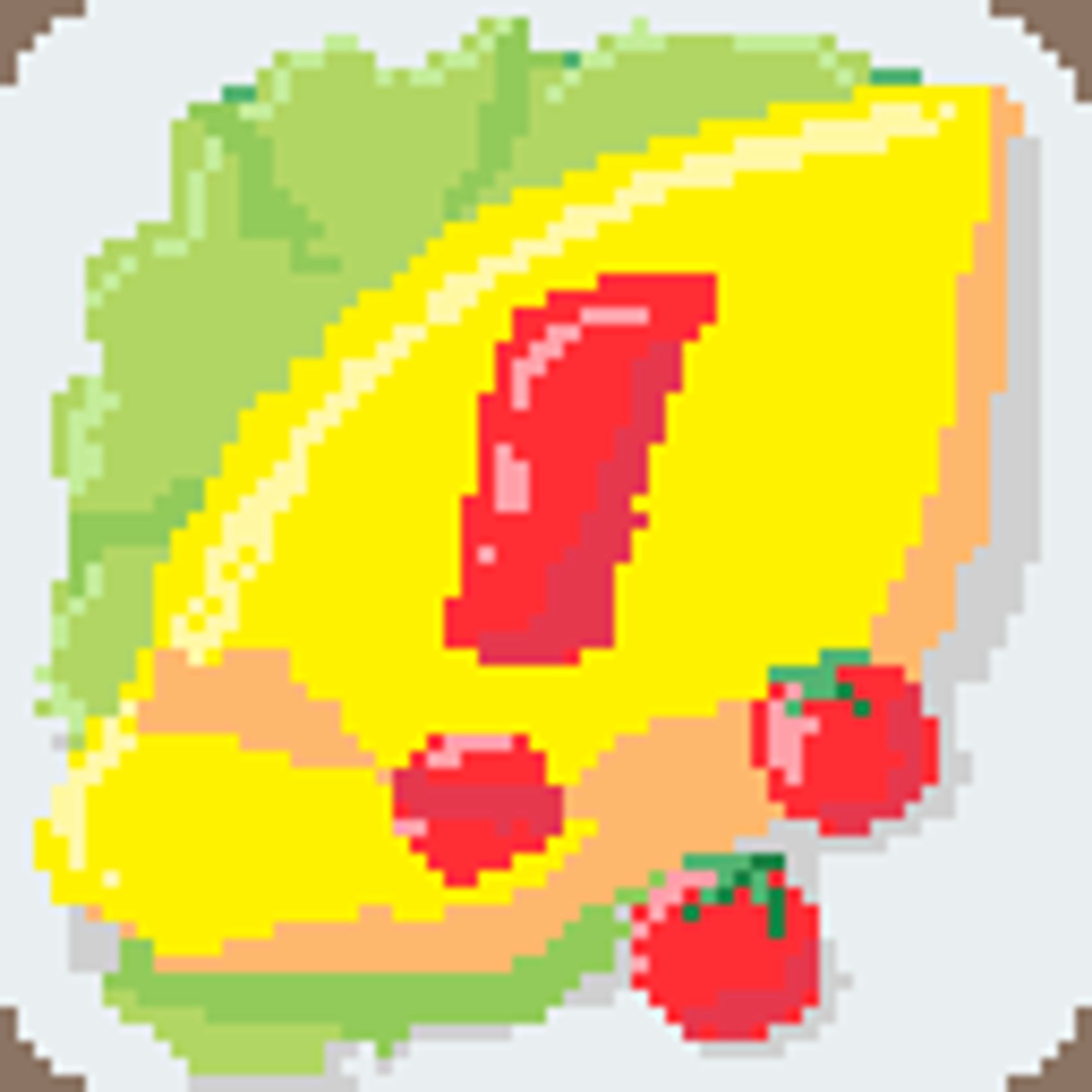 カラードット絵_食べ物-1