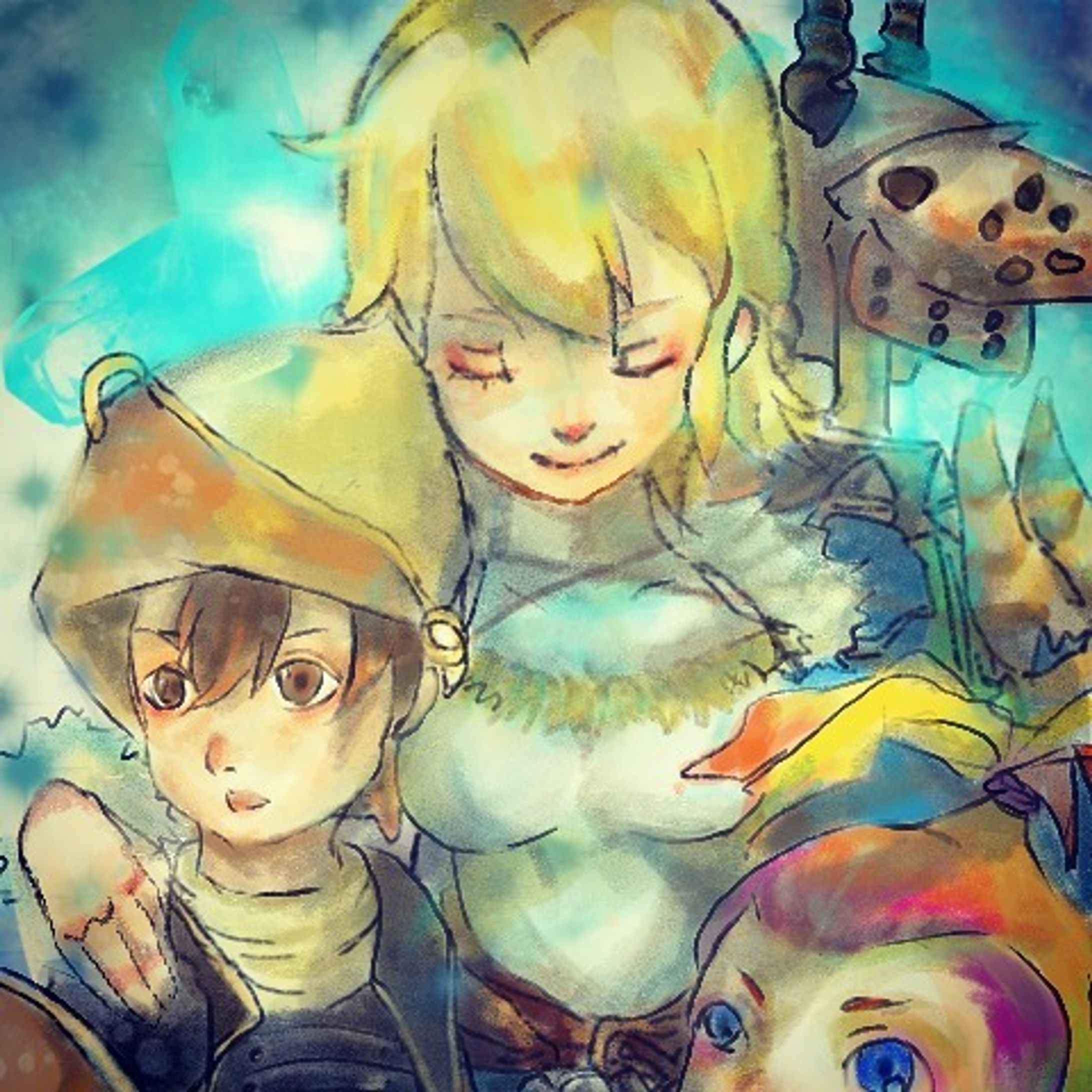 ミルラの雫探しへ！

#FFCC #finalfantasyart #chrystalchronicles #クリスタルクロニクル #ファイナルファンタジー　#クリクロ #ilustración #digital #digitaldrawing #original #art #colorful #drawing #painting #dibujo #иллюстрация #イラスト#digitalpainting #digitalart #illustration #fanart #dibujodigital #instaart #procreate #ipad-1