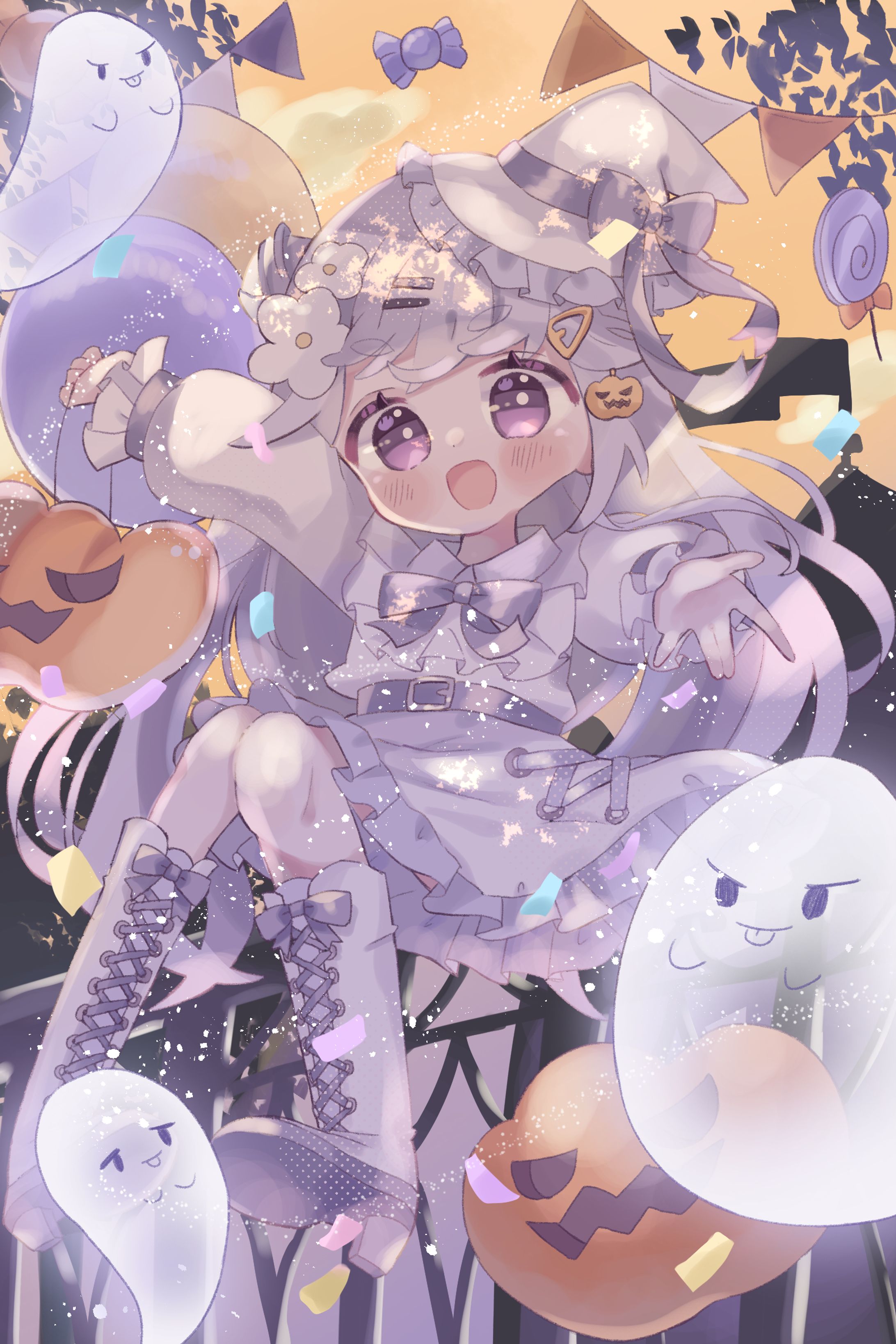 【お仕事】鴨威ぽた様　ハロウィン用イラスト-1