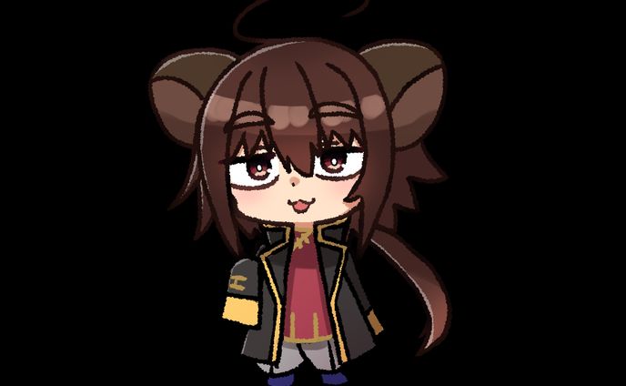 デフォルメイラスト、らっだぁ