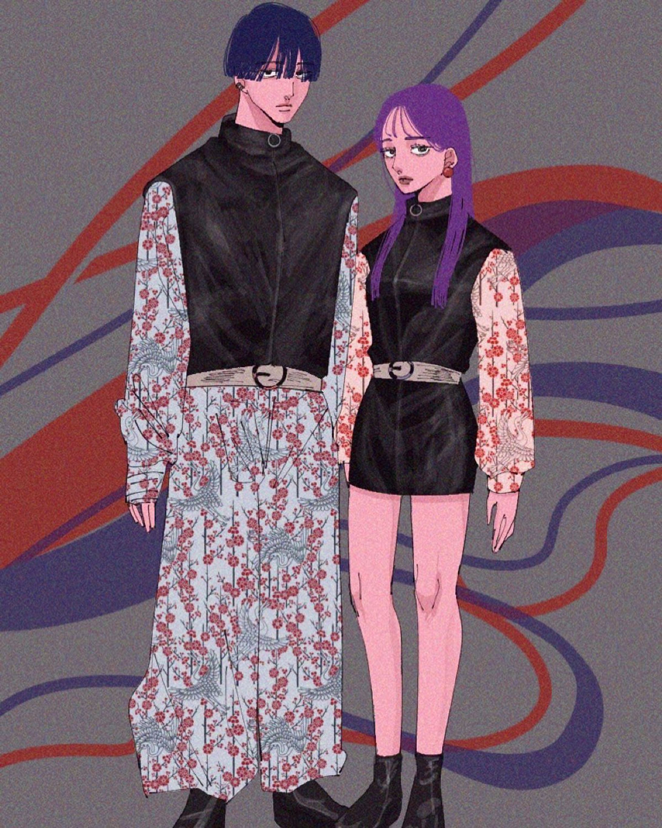 leather＆和柄

#イラスト #fashion #イラストグラム#illustration#drawing#art#illust #ファッション-1