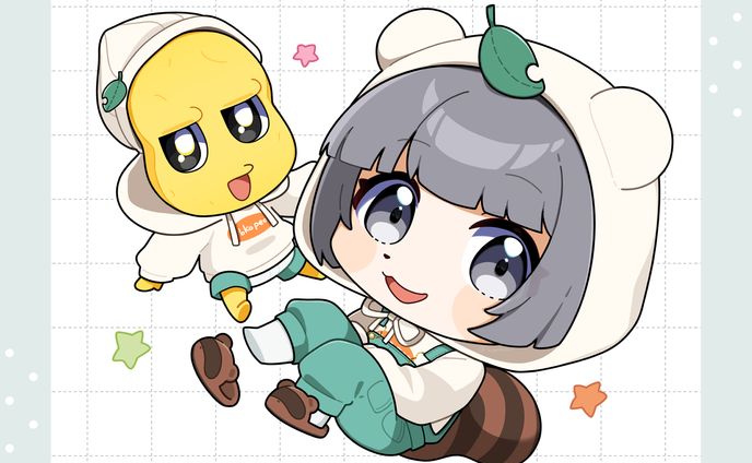Fanart｜ぽんぽこ＆ピーナッツくん