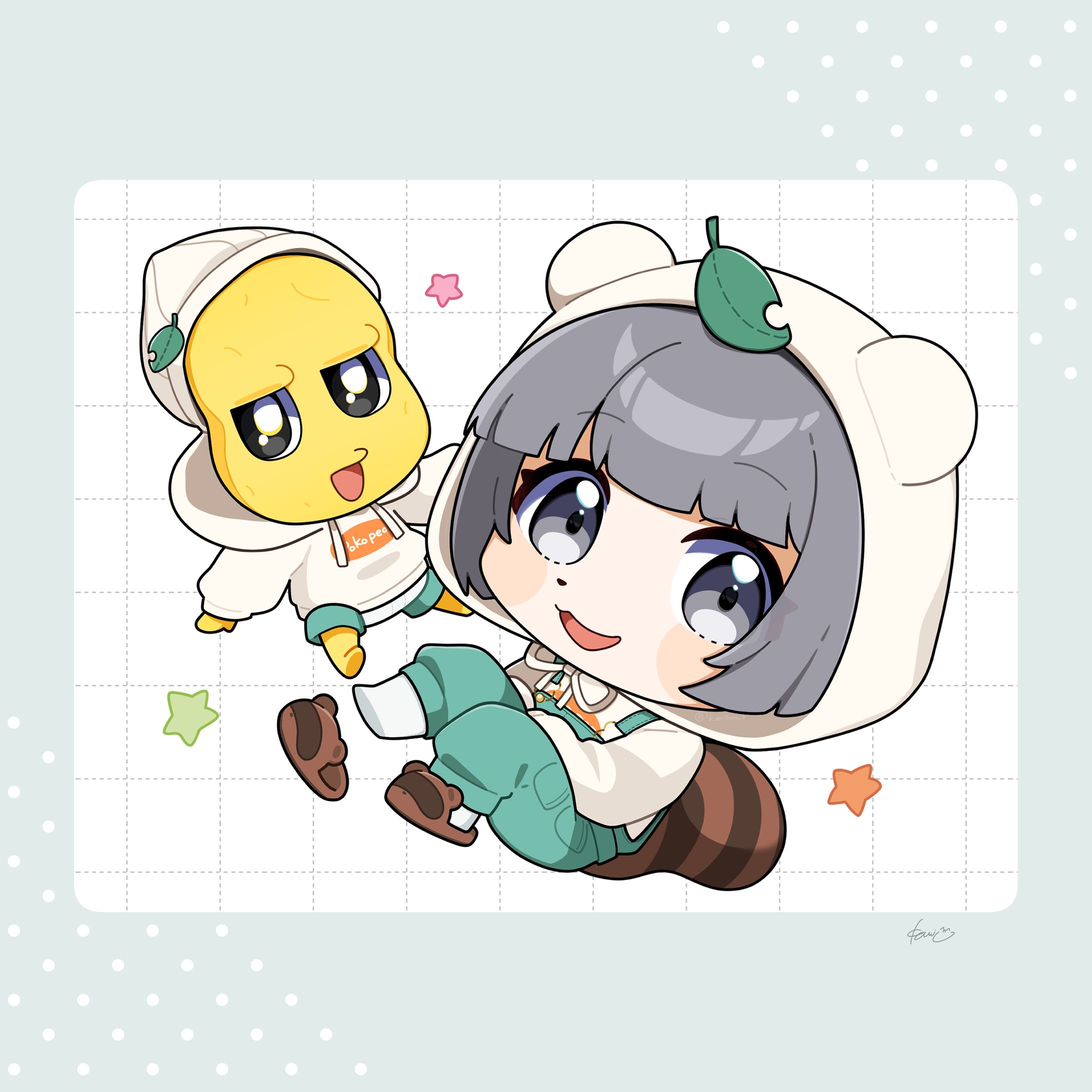 Fanart｜ぽんぽこ＆ピーナッツくん-1