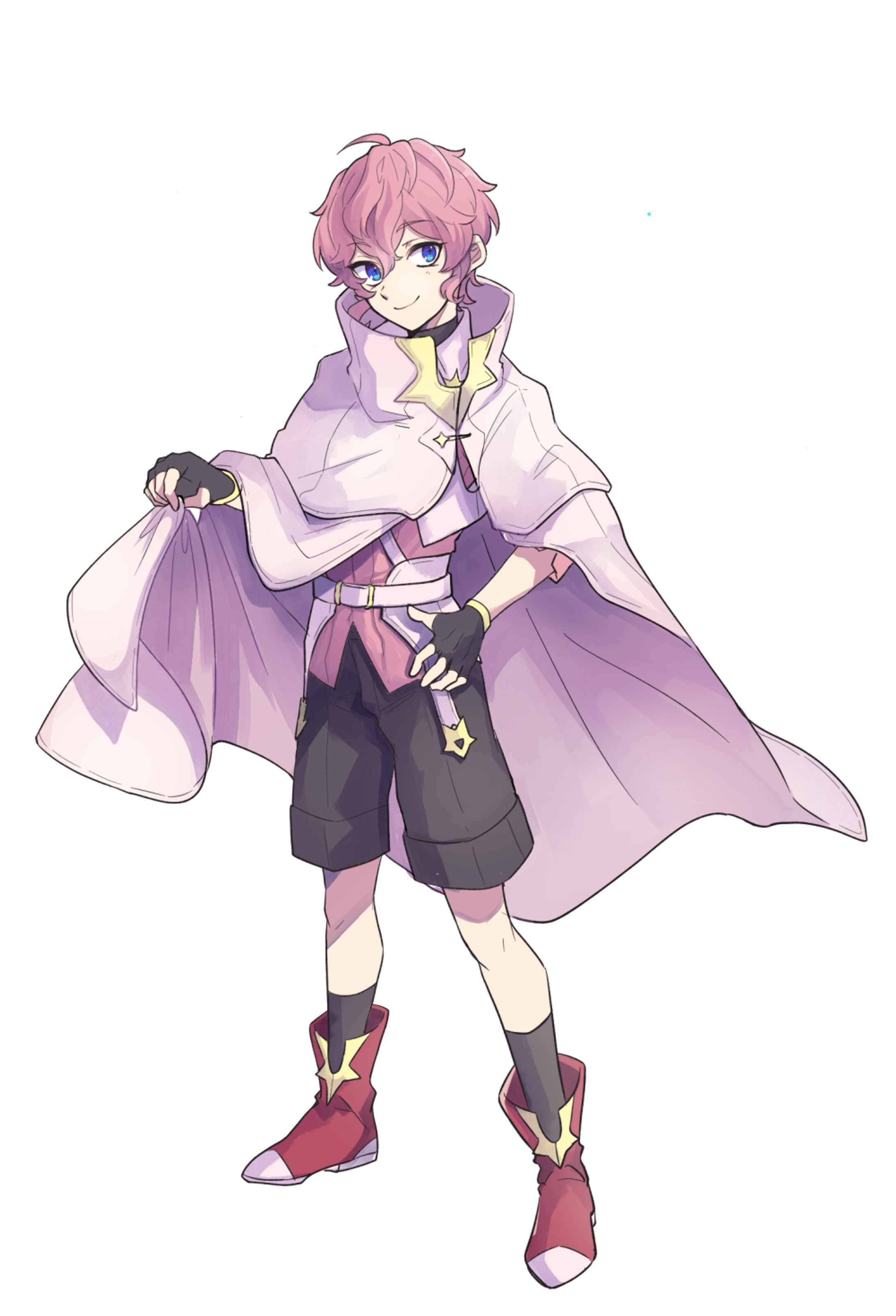 参考：キャラデザ立ち絵、ブラシ塗り(二次創作)-1