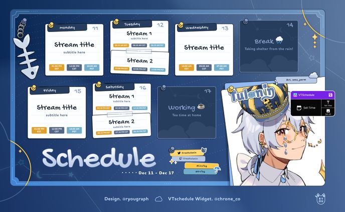  Realtulanin Schedule