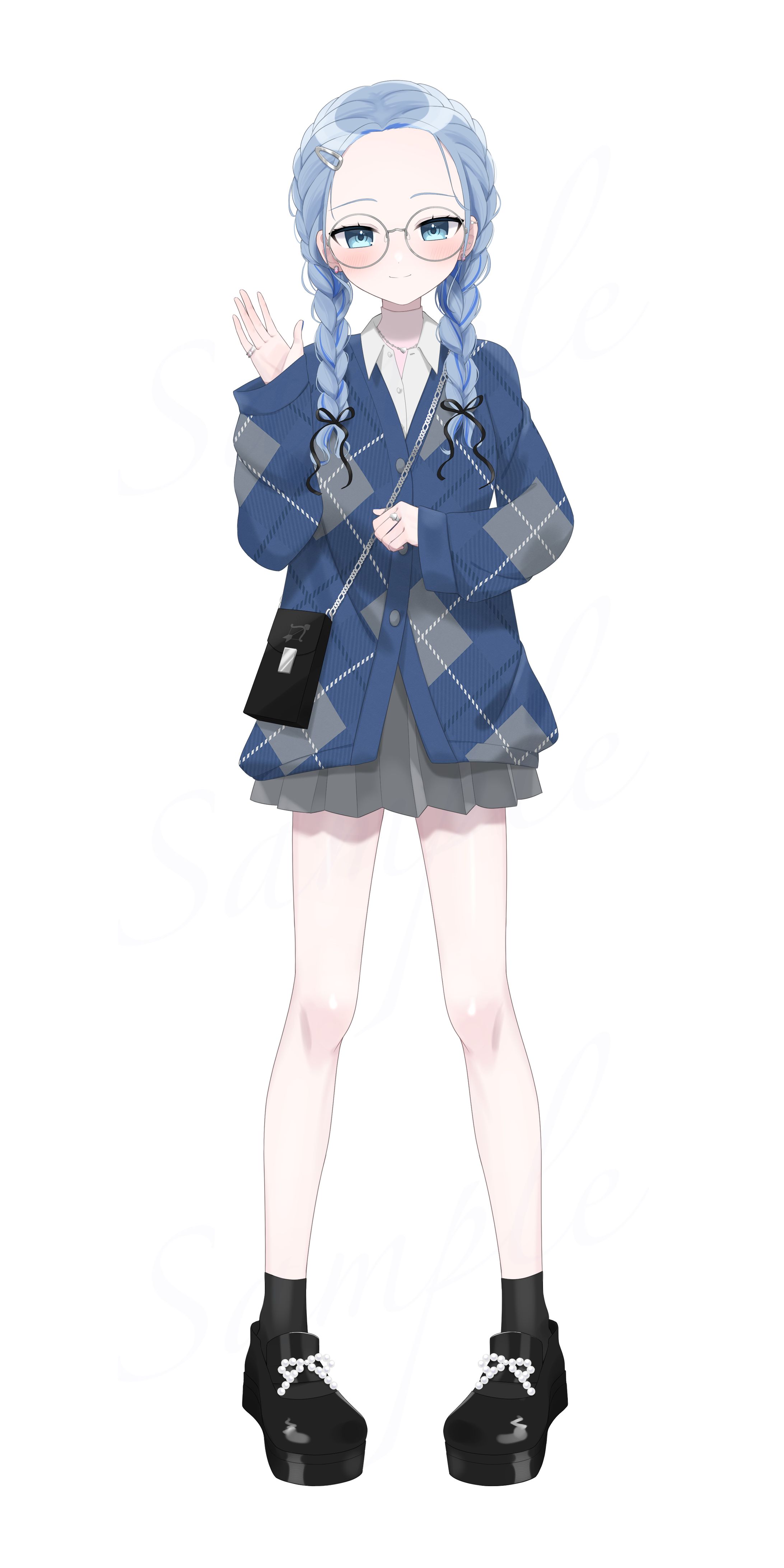 白久詩紬様 新衣装立ち絵【私服衣装】-1