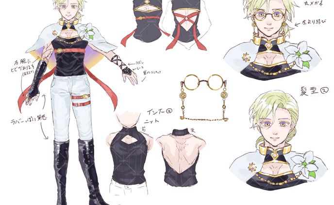 キャラクターデザイン、english