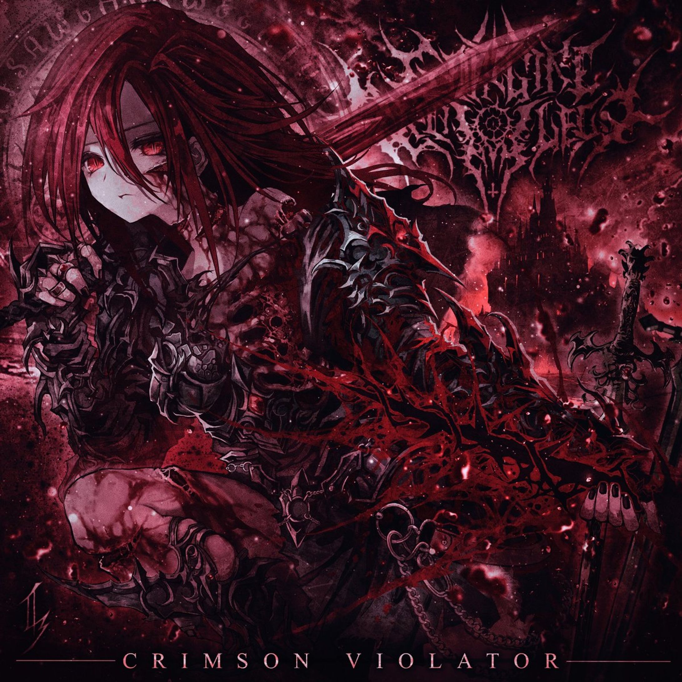GORE-GIRL PROJECT「CRIMSON VIOLATOR」　CDcover illust＆MV illust-1