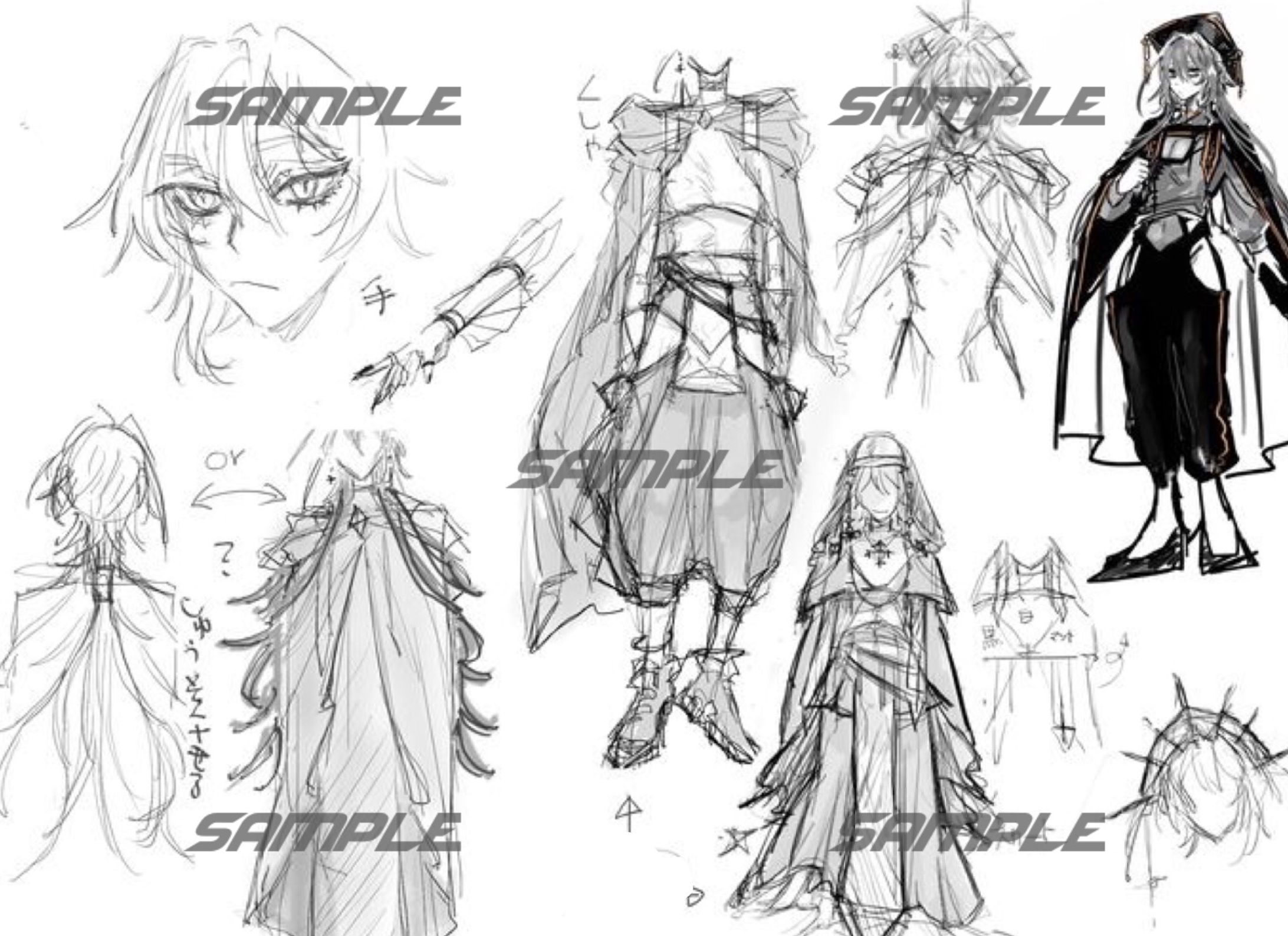 キャラデザ・衣装考案-1