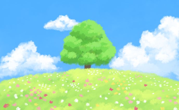 modeling、風景イラスト