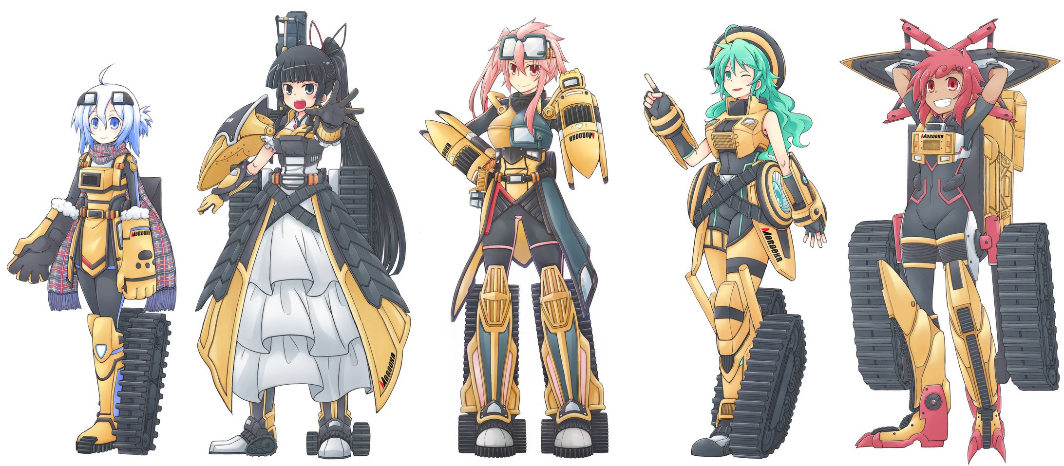 【お仕事】建機の擬人化キャラクター　デザイン-1