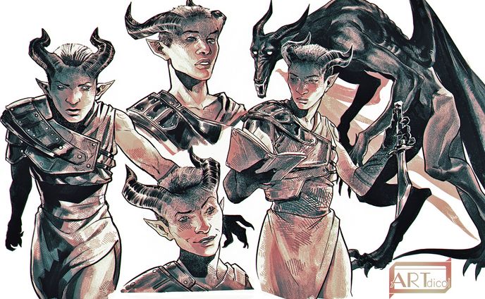 Tiefling Ink Sheet