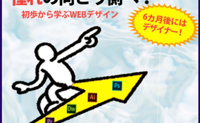 Webスクールバナー広告「初歩からWebデザイナーへ」②②